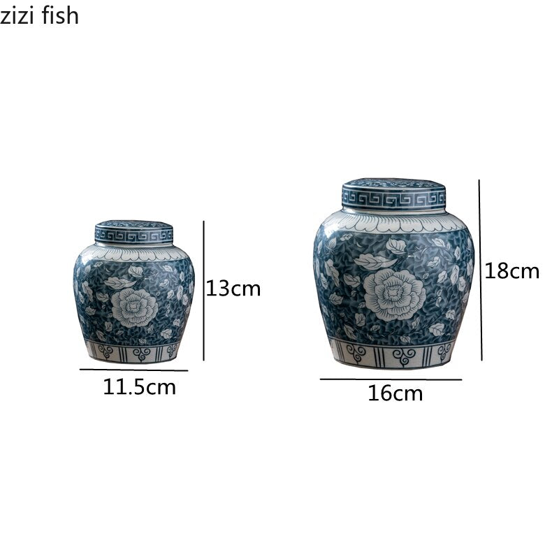 Stornfield | Airtight Ceramic Container Tea Canister Tea Box Moisture-Proof Storage Tank Tea Container Storage Bottle Tea Organizer Tea Jar Tea Boxes