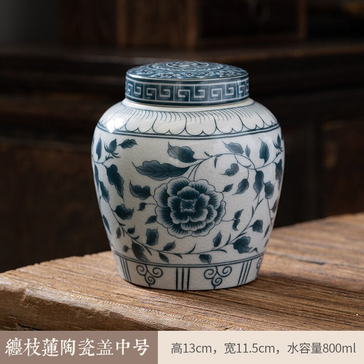 Stornfield | Airtight Ceramic Container Tea Canister Tea Box Moisture-Proof Storage Tank Tea Container Storage Bottle Tea Organizer Tea Jar Tea Boxes