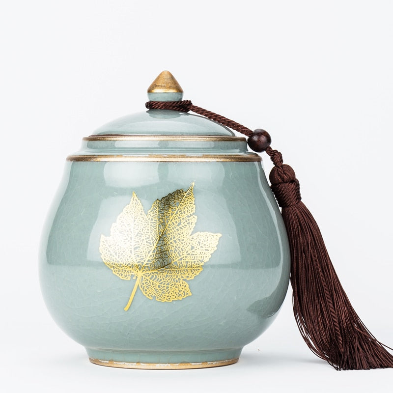 Stornfield | Ceramic Teapot Tea Caddy Cajon Tea Container Airtight Storage Tank Storage Jar Candy Jar Storage Box