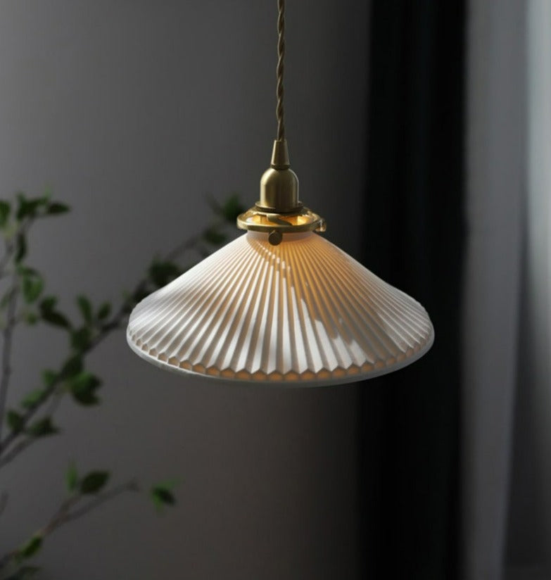 White Ceramic Pendant Lamp | Stornfield