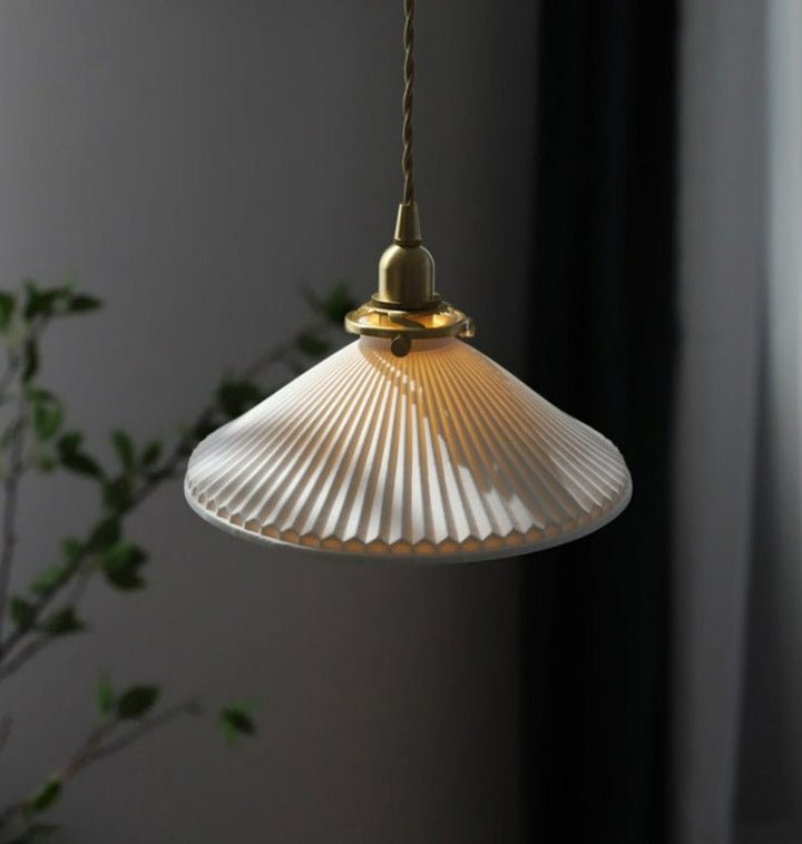 White Ceramic Pendant Lamp | Stornfield