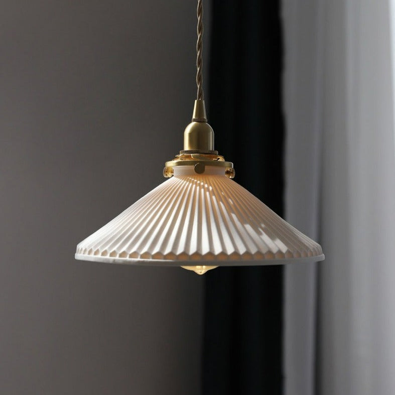 White Ceramic Pendant Lamp | Stornfield