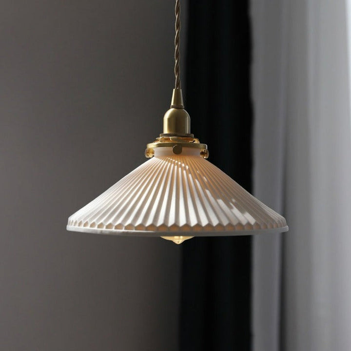 White Ceramic Pendant Lamp | Stornfield