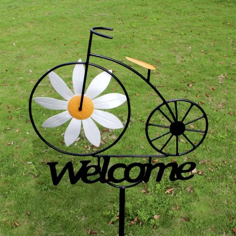 Charming Bicycle Welcome Windmill | Stornfield