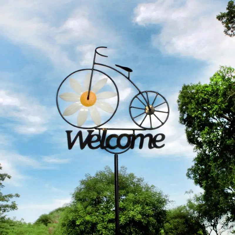 Charming Bicycle Welcome Windmill | Stornfield