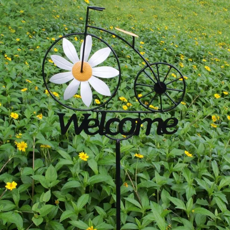 Charming Bicycle Welcome Windmill | Stornfield