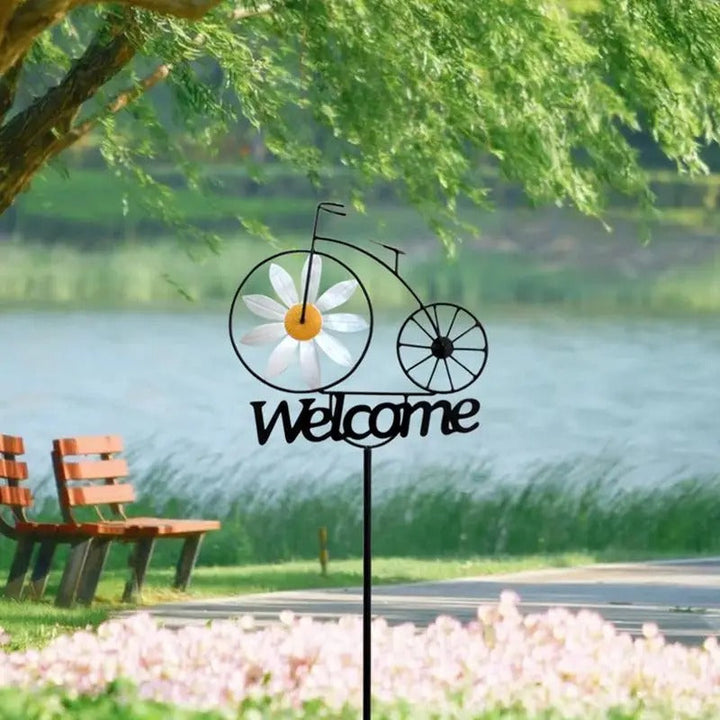 Charming Bicycle Welcome Windmill | Stornfield