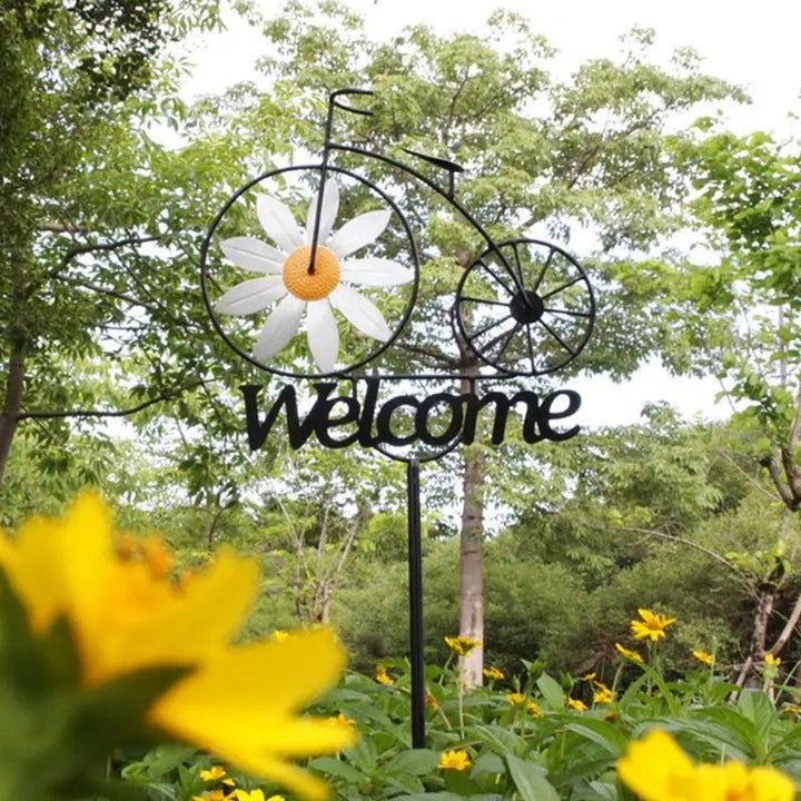 Charming Bicycle Welcome Windmill | Stornfield