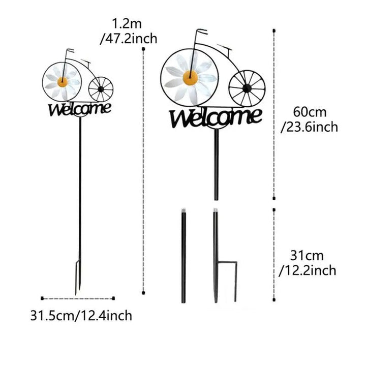 Charming Bicycle Welcome Windmill | Stornfield