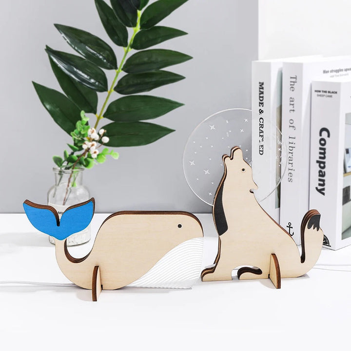 Stornfield | Charming Wooden Animal LED Bedside Lamps