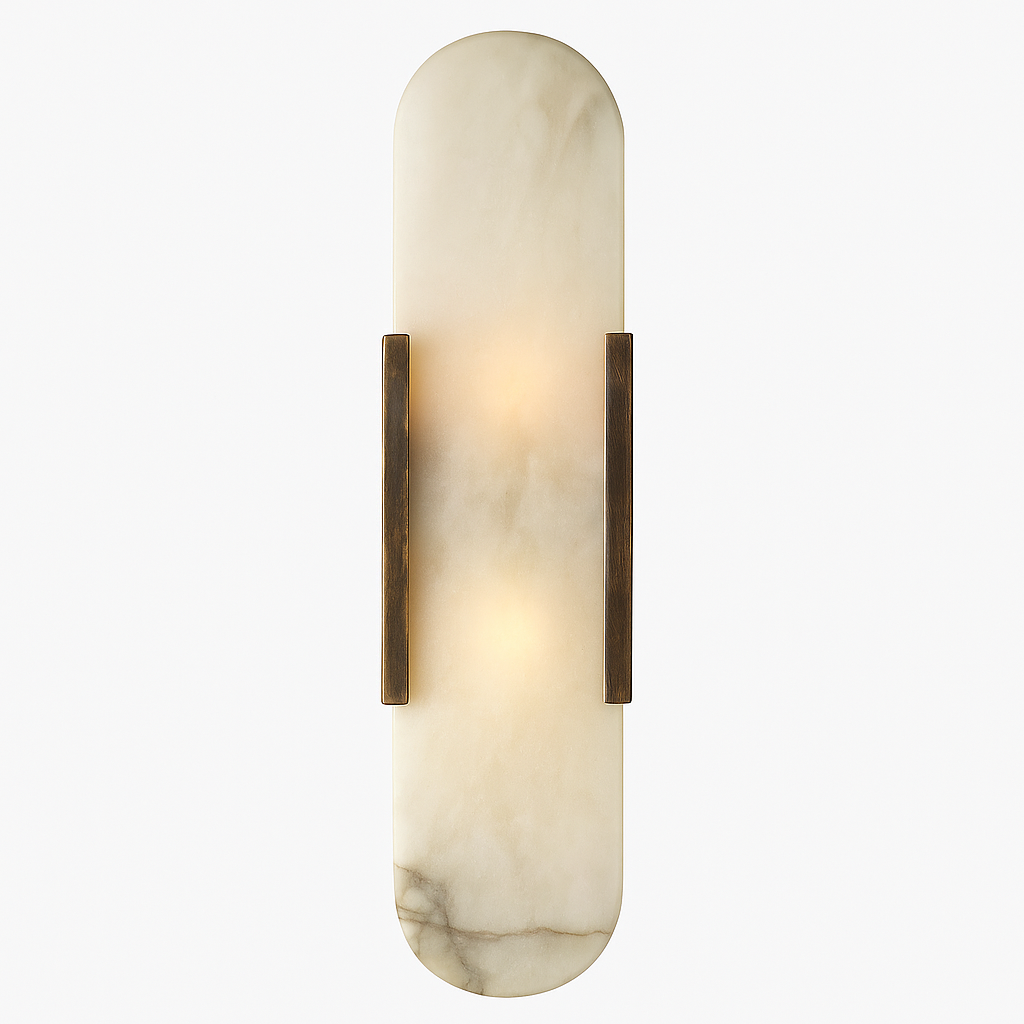 Modern Marble Bedside Sconce Light - Elegant Wall Fixture | Stornfield