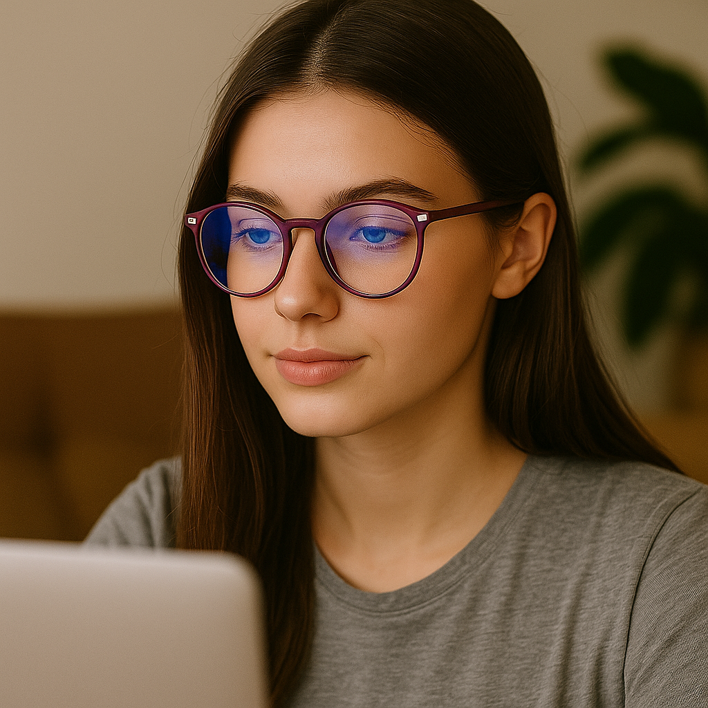 LumiShield | Blue Light Blocking Glasses – Reduce Eyestrain – Improve Sleep – Stylish and Comfortable – Ideal for Stornfield Screen Use