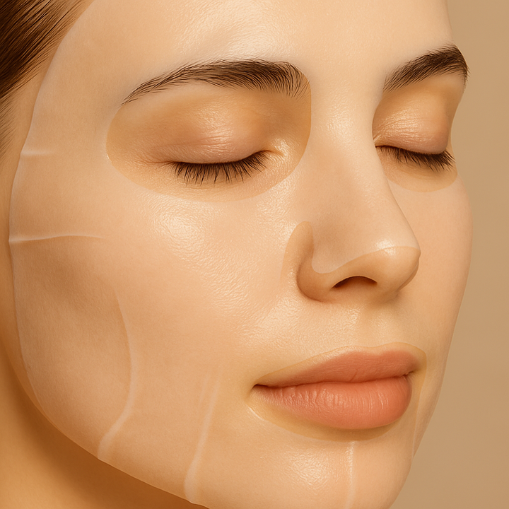 GlowRevive | Collagen Fabric Mask – Overnight Hydrating Treatment – Hydrogel – Stornfield Anti-Aging Skincare