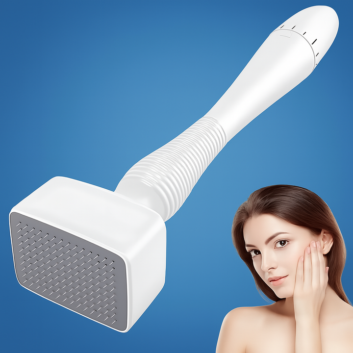 RevitaGlow | Microneedling Derma Stamp – Adjustable Depth – 140 Needles – Skin & Hair Rejuvenation Stornfield