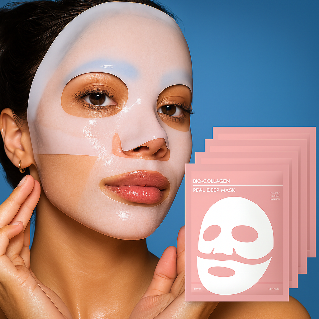 Dermaglow | Collagen Fabric Mask – Overnight Hydration – Hydrogel – Mature & Dry Skin Stornfield