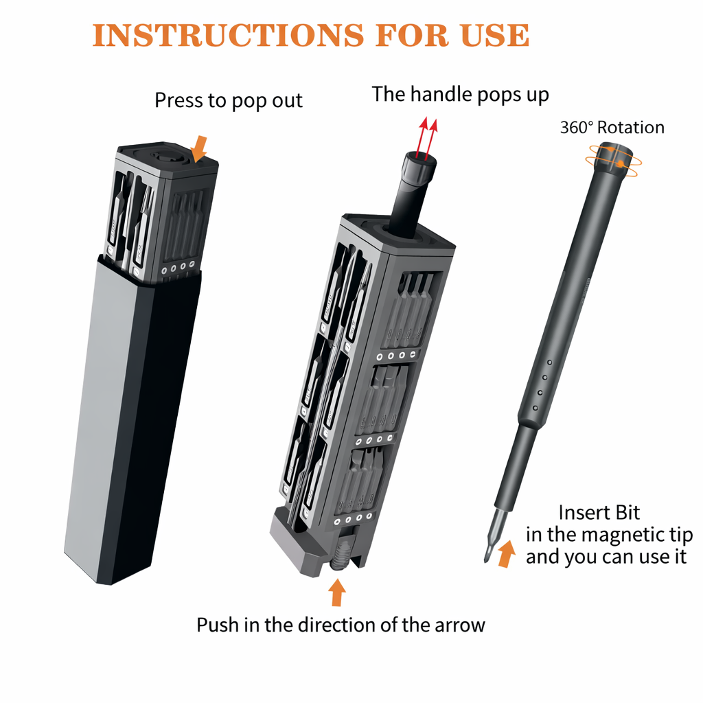 PowerGlide 40-in-1 Mini Electric Screwdriver — Perfect control for flawless, stress-free repairs | Stornfield