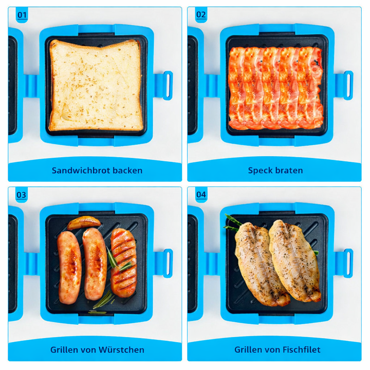 CrunchMate™ Sandwich Maker for Microwave & Oven | Stornfield