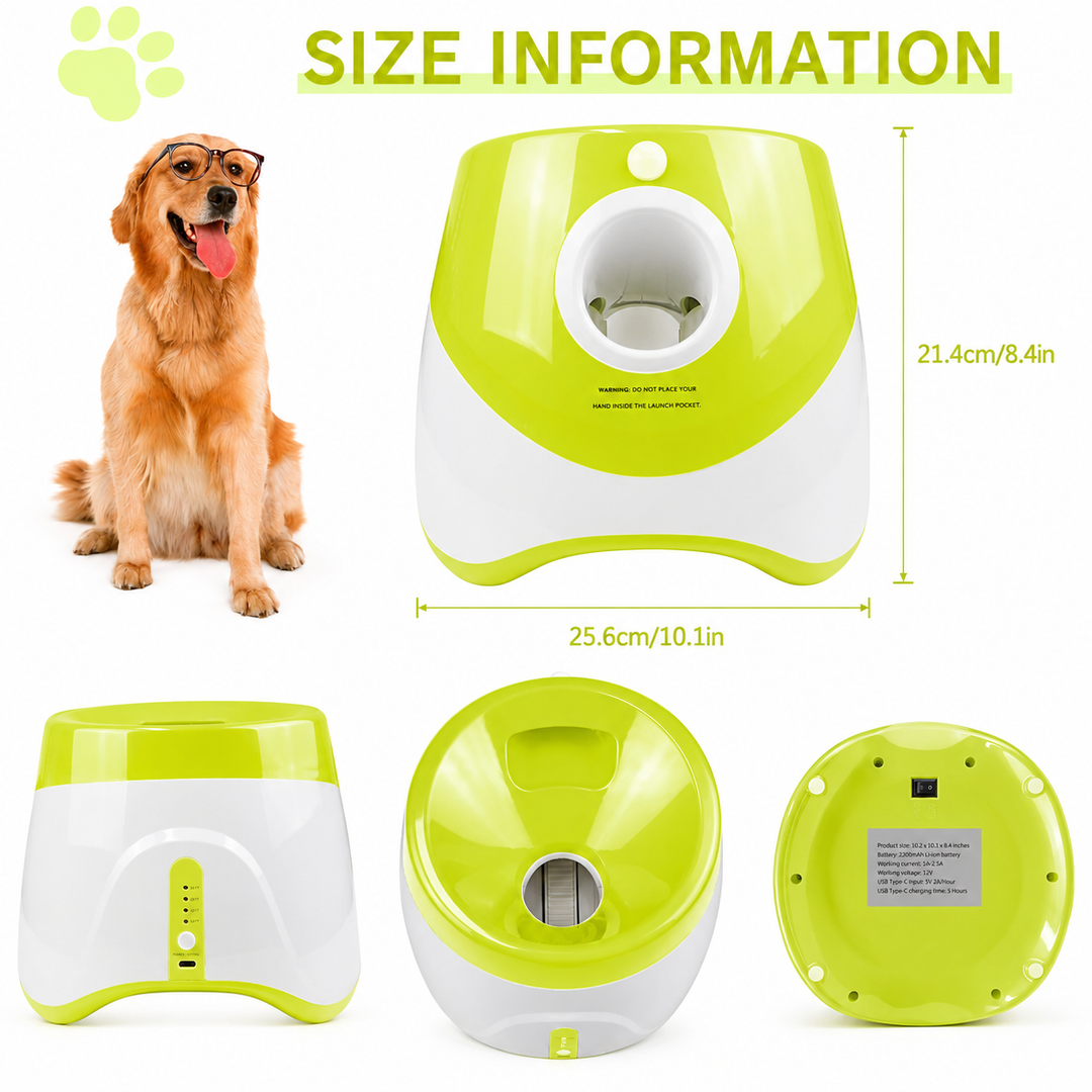 PlayBolt Automatic Ball Launcher for Dogs | Stornfield
