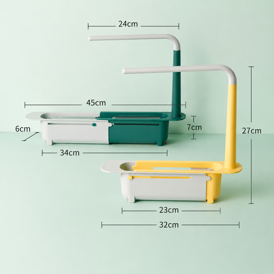 Sink organizer with towel holder | Stornfield