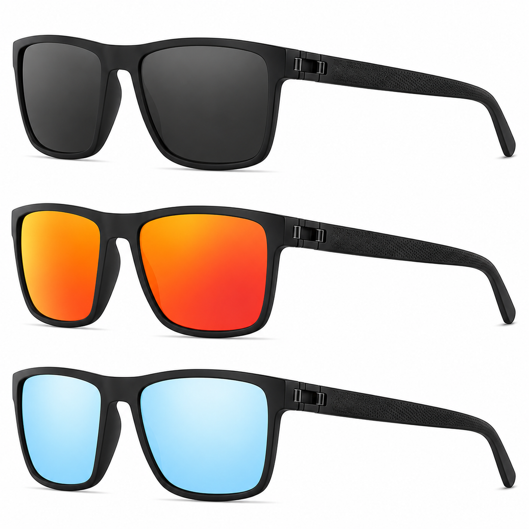Polarized sunglasses 3-piece set UV400 | Stornfield