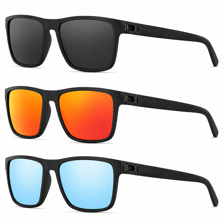 Polarized sunglasses 3-piece set UV400 | Stornfield