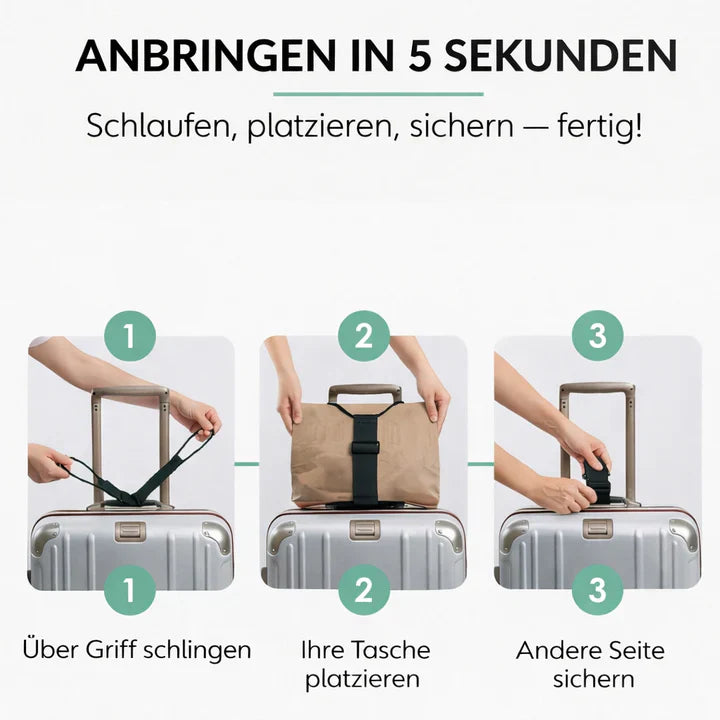 Luggage strap with click closure - hands free | Stornfield