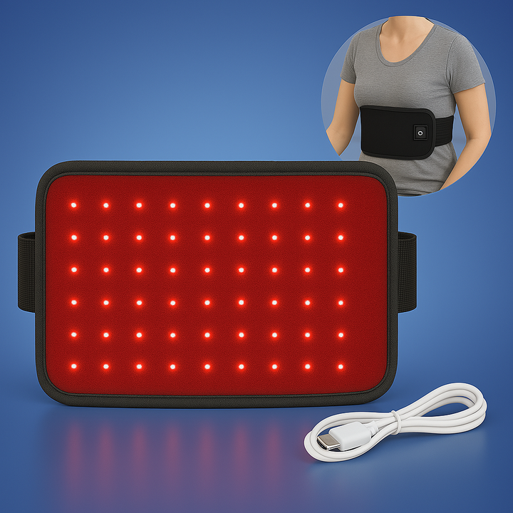 LumiRelief Red Light Therapy Belt | for Pain Relief - Inflammation Reduction - Muscle Recovery - Red Light for Skin Rejuvenation Stornfield