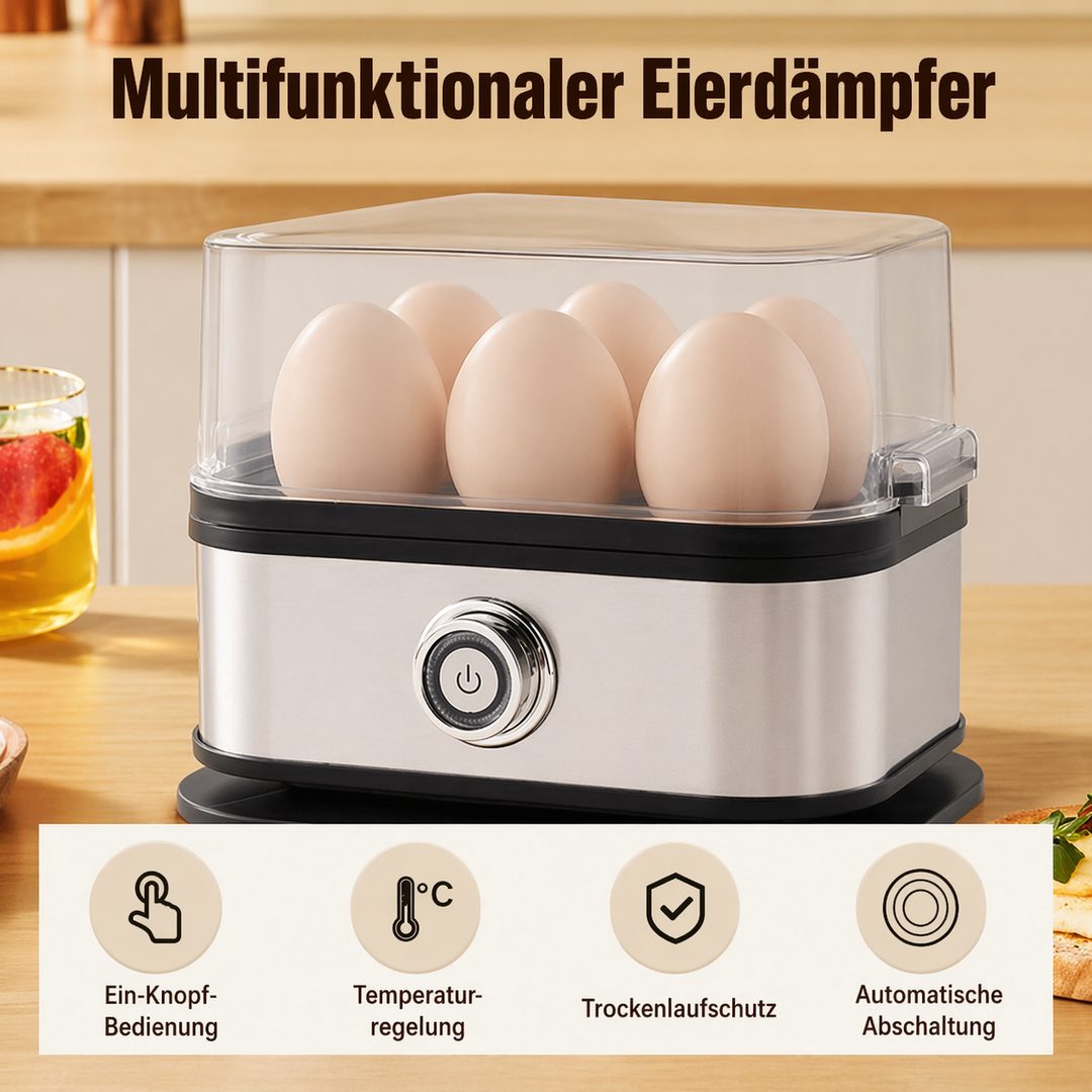 Multifunctional egg cooker with transparent lid | Stornfield
