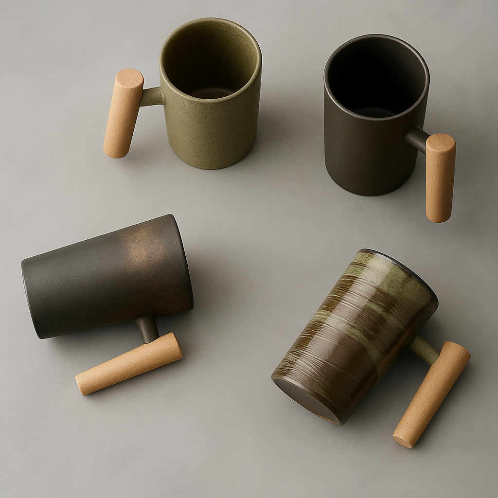 Japan-inspired earthy-colored handmade-look mug Stornfield