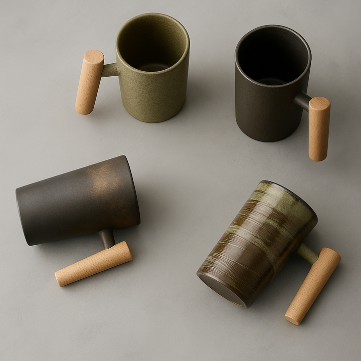 Japan-inspired earthy-colored handmade-look mug Stornfield
