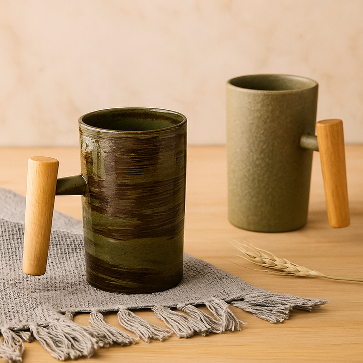 Japan-inspired earthy-colored handmade-look mug Stornfield