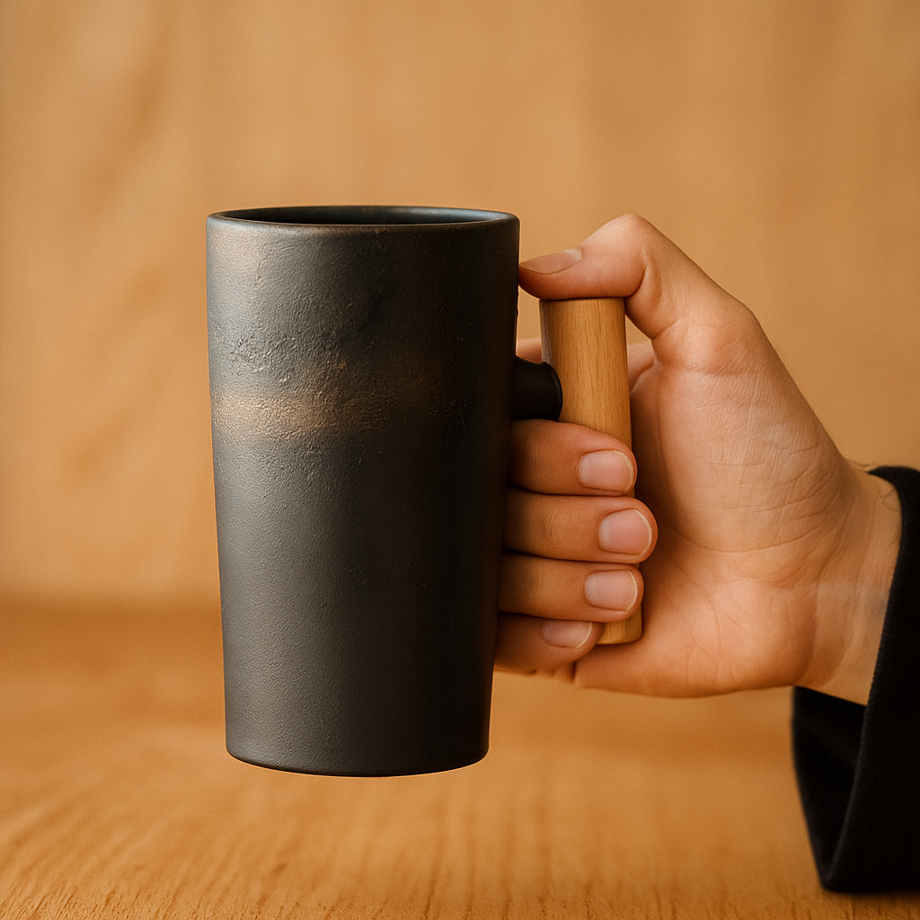 Japan-inspired earthy-colored handmade-look mug Stornfield