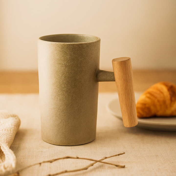 Japan-inspired earthy-colored handmade-look mug Stornfield