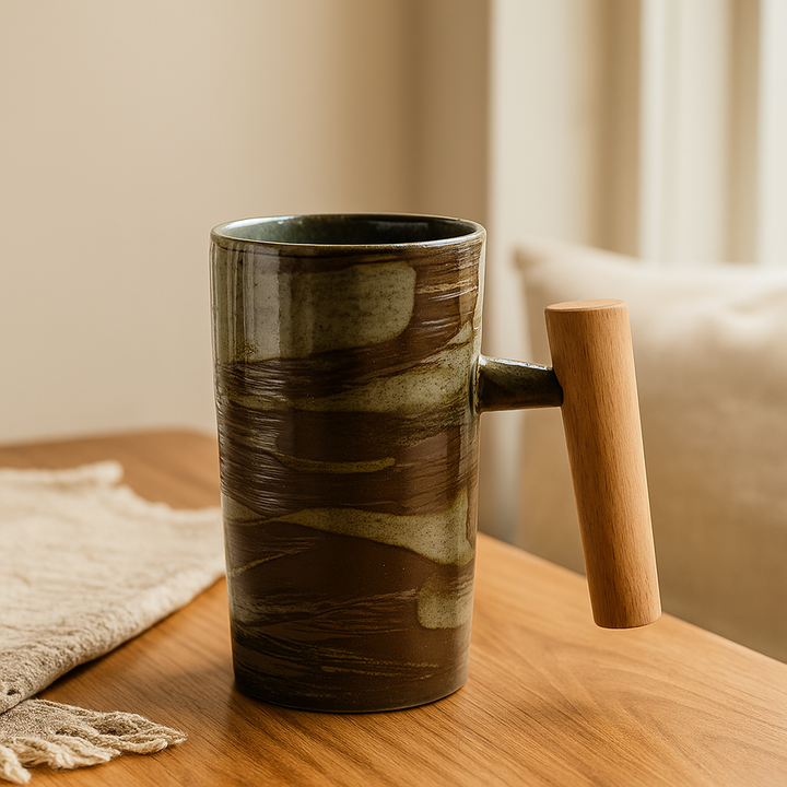 Japan-inspired earthy-colored handmade-look mug Stornfield