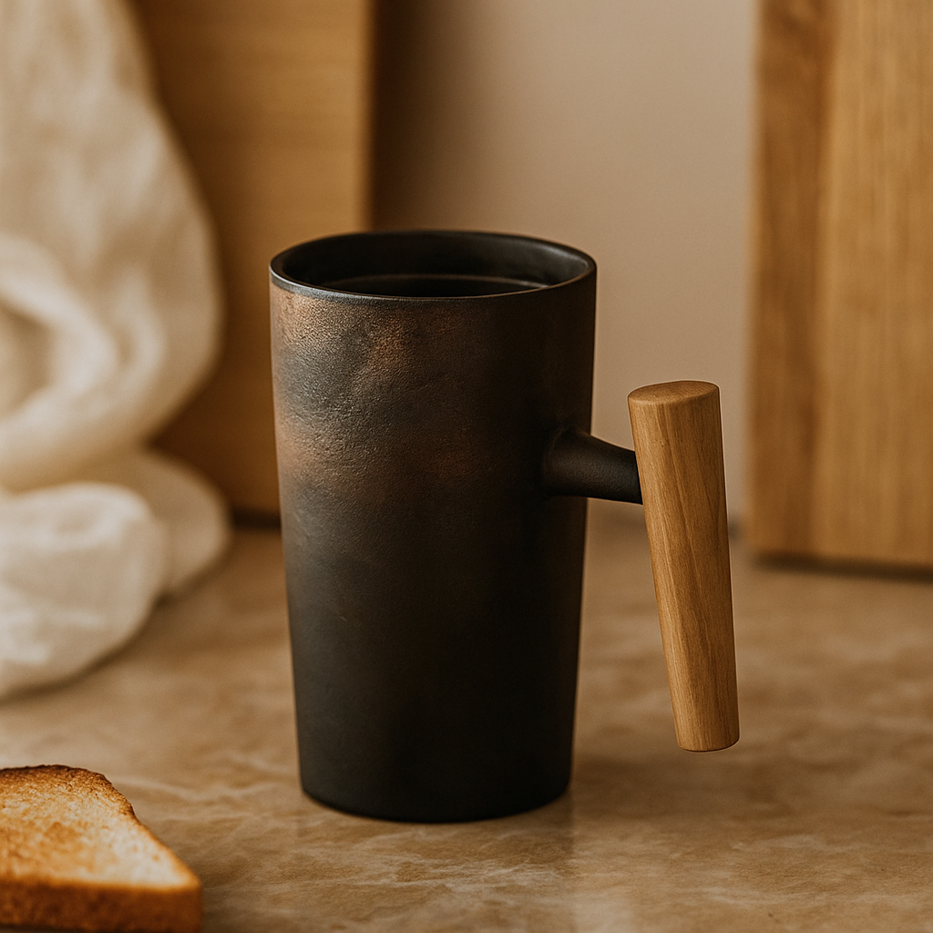 Japan-inspired earthy-colored handmade-look mug Stornfield
