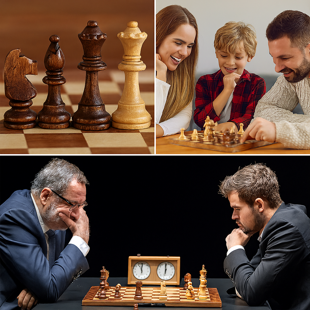 Chesstra Chess Set made of Wood – Handmade, foldable with luxurious workmanship | Stornfield