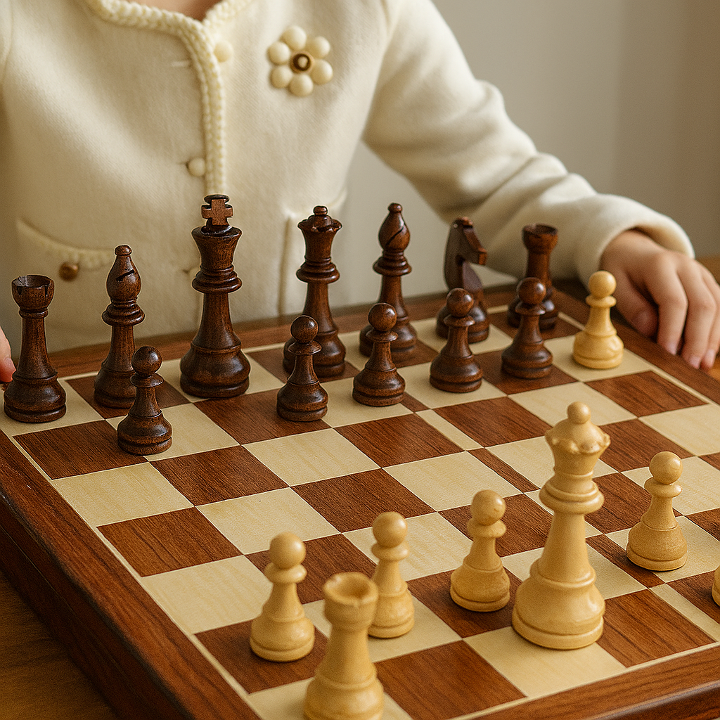 Chesstra Chess Set made of Wood – Handmade, foldable with luxurious workmanship | Stornfield