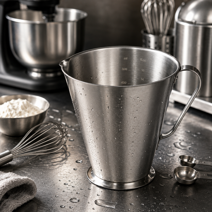 Measuring cup stainless steel 0.5 L with internal marking | Stornfield