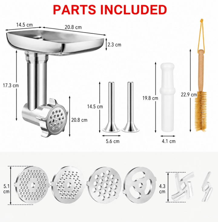 GRINDLIVA Meat Grinder Attachment for KitchenAid | Stornfield