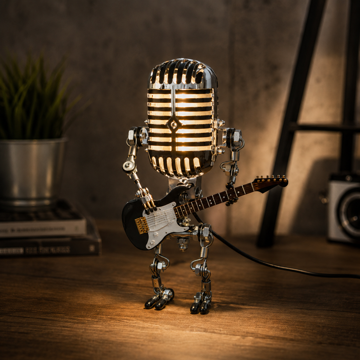 Robot table lamp with adjustable LED light | Stornfield
