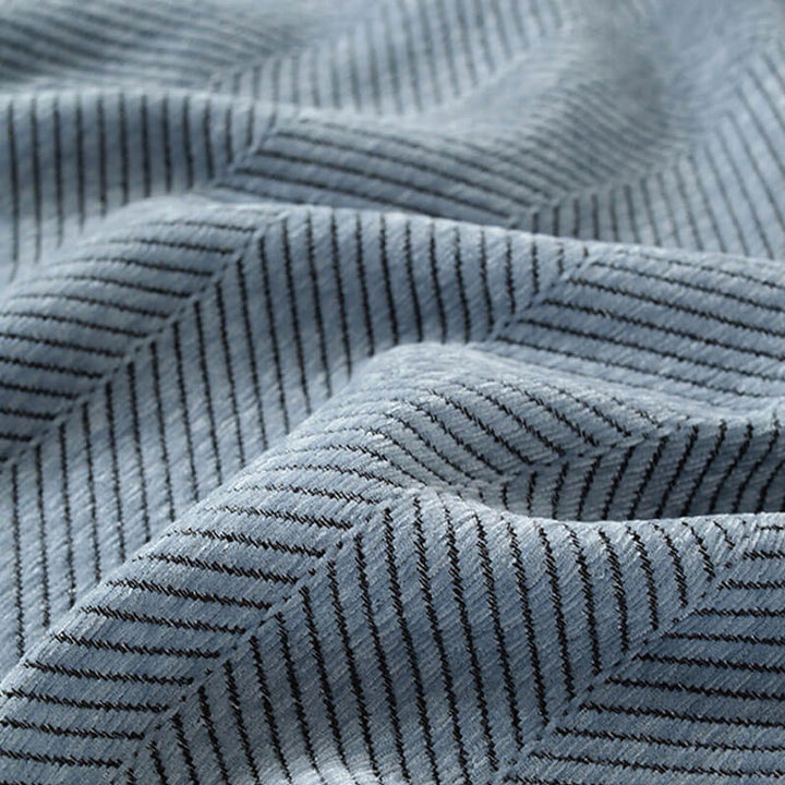 Stornfield | Herringbone Chenille Sofa Throw with Fringes