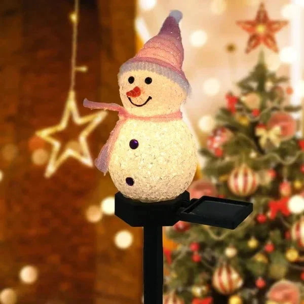 Solar-Powered Snowman Lamp - SolarSnow | Stornfield
