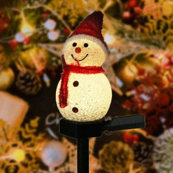 Solar-Powered Snowman Lamp - SolarSnow | Stornfield