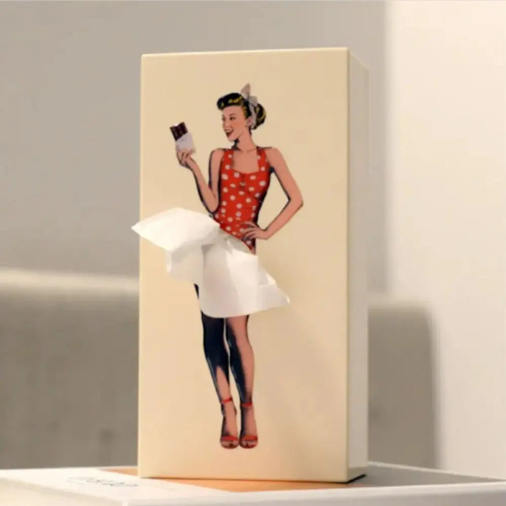 Retro Woman Tissue Box | Stornfield