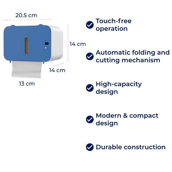 CleanGuard | Touchless Toilet Paper Dispenser – Sensor Activated – Auto-Retract Cut – For Stornfield High-Traffic Restrooms