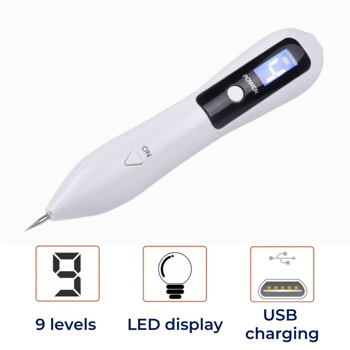 DermaGlow | Mole Removal Pen – Non-Invasive Plasma – Cordless & Rechargeable – At-Home Skin Tag & Freckle Treatment Stornfield