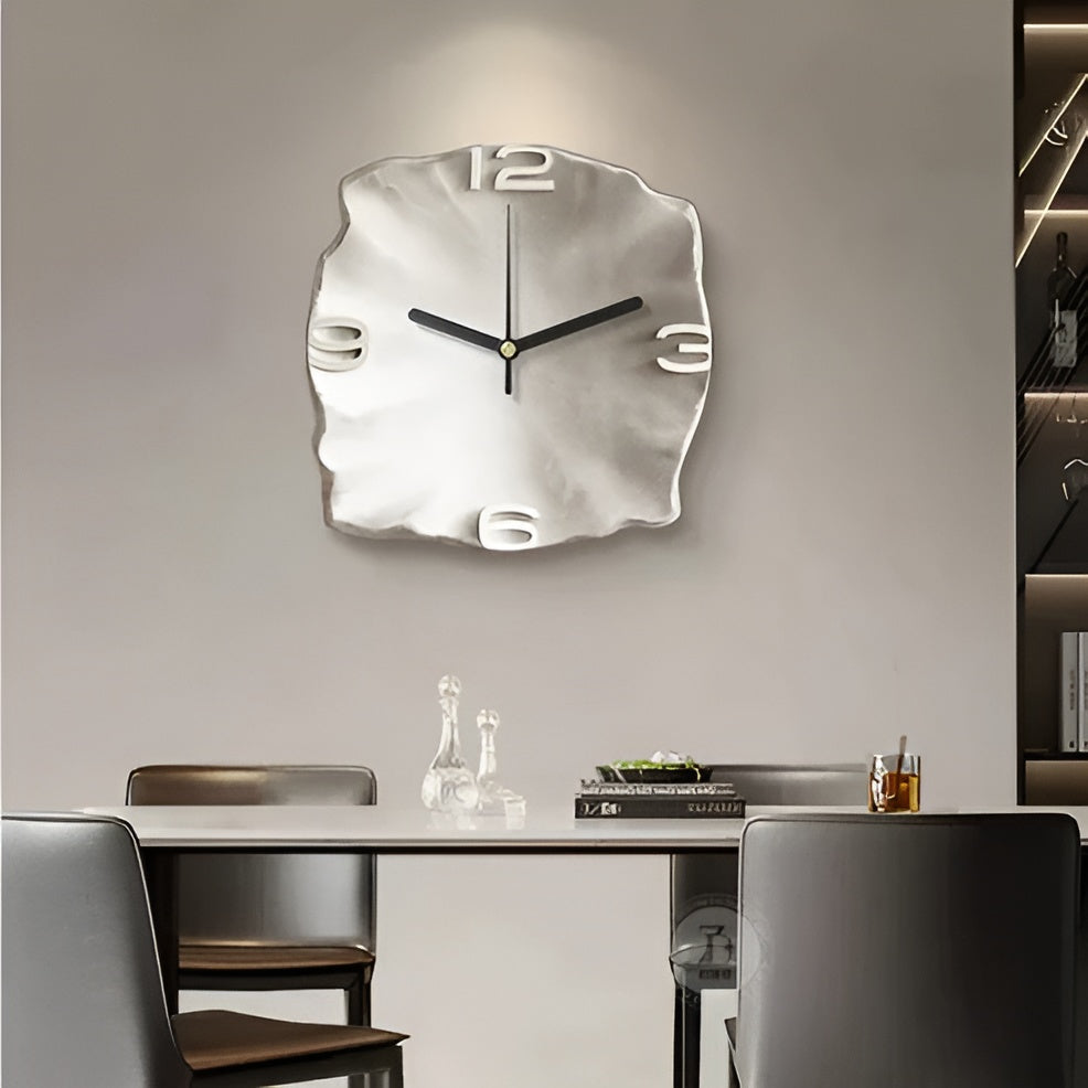Sandstone Wall Clock – Modern 3D Design | Decorative for Living Rooms and Offices | Stornfield