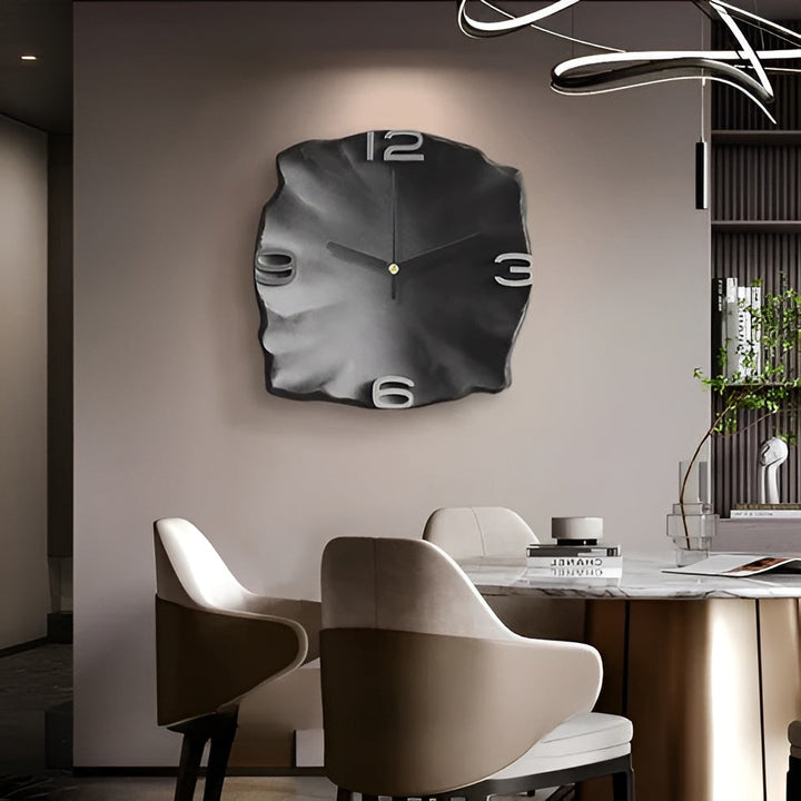 Sandstone Wall Clock – Modern 3D Design | Decorative for Living Rooms and Offices | Stornfield