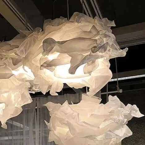 Stornfield | Wool-like paper lampshade up to 70 cm wide