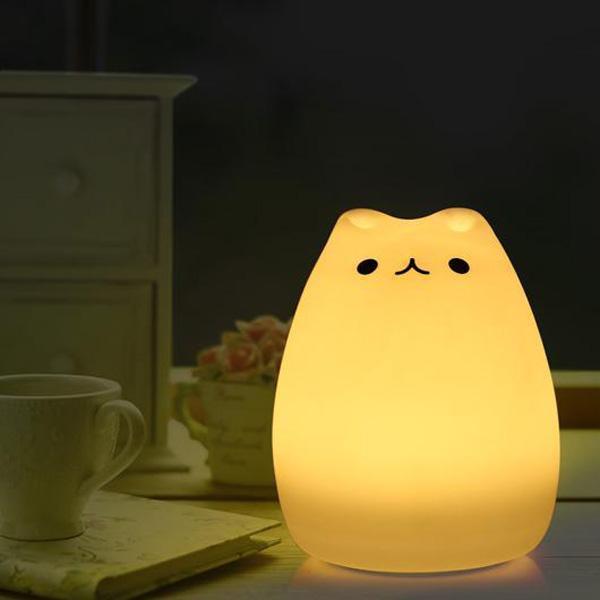 Color Change Cat Night Light | Stornfield